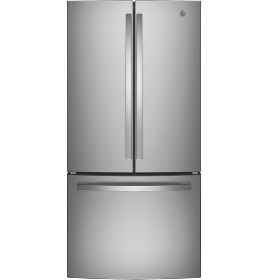 GE® 18.6 Cu. Ft. Counter-Depth French-Door Refrigerator | Fingerprint Resistant Stainless Steel (GWE19JYLFS)