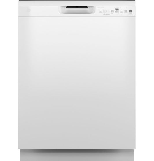 GDF550PGRWW 2 GE® ENERGY STAR® White Front Control with Plastic Interior Dishwasher with Sanitize Cycle & Dry Boost