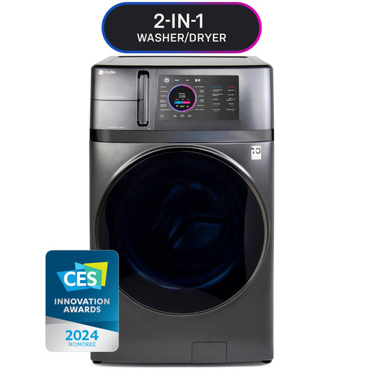 GE Profile 4.8 cu. ft. Capacity UltraFast Combo with Ventless Washer/Dryer | Carbon Graphite (PFQ97HSPVDS) +