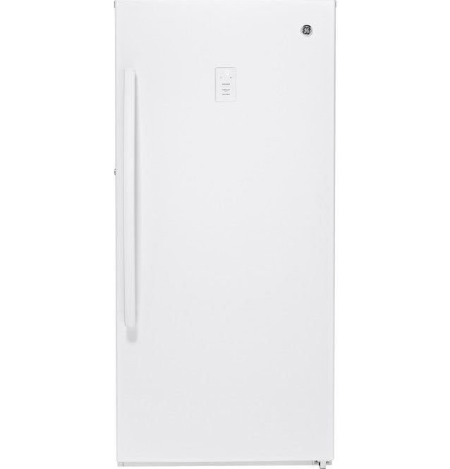 GE®14.1 Cu. Ft. Frost-Free Garage Ready Upright Freezer | White (FUF14DLRWW)