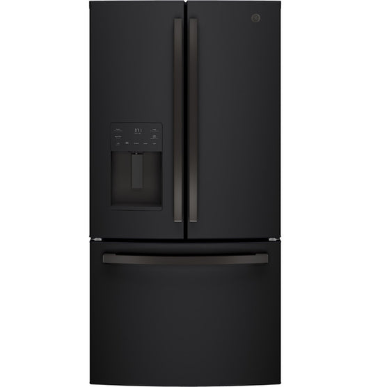 GE® 25.7 Cu. Ft. French-Door Refrigerator | Black Slate (GFE26JEMDS)+