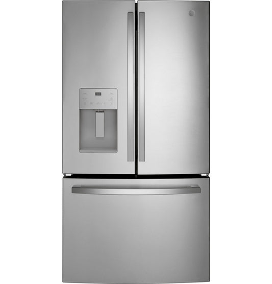 GE® 25.7 Cu. Ft. Fingerprint Resistant French-Door Refrigerator | Fingerprint Resistant Stainless Steel (GFE26JYMFS)