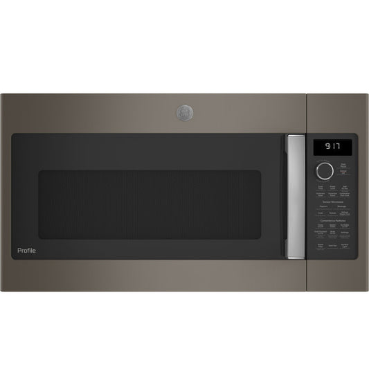 GE Profile™ 1.7 Cu. Ft. Convection Over-the-Range Microwave Oven (PVM9179EKES)+