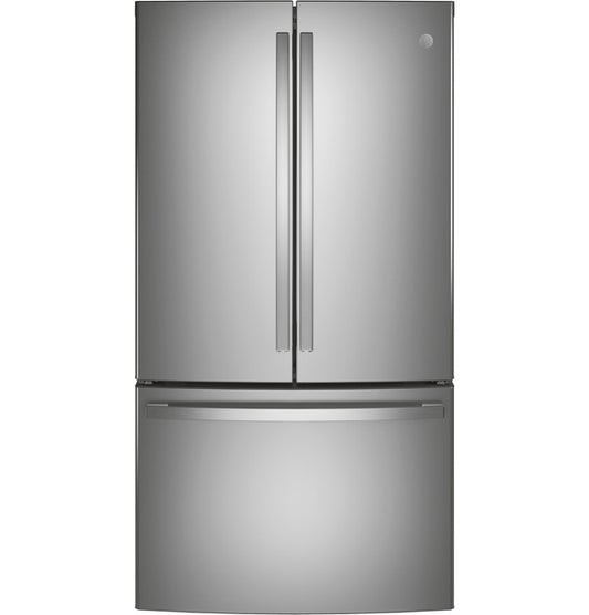 GE® 28.7 Cu. Ft. French-Door Refrigerator |  Fingerprint Resistant Stainless Steel (GNE29GYNFS) +