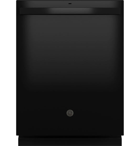 GDT550PGRBB GE® ENERGY STAR® Black Top Control with Plastic Interior Dishwasher with Sanitize Cycle &amp; Dry Boost