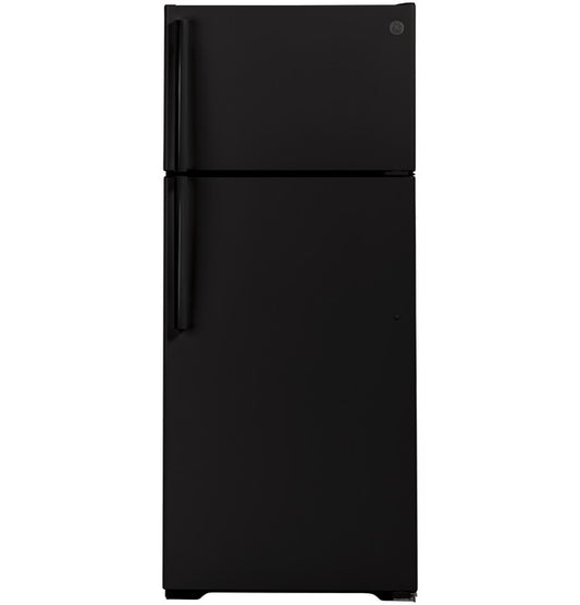 GE® 17.5 Cu. Ft. Top-Freezer Refrigerator | Black (GTS18HGNRBB)