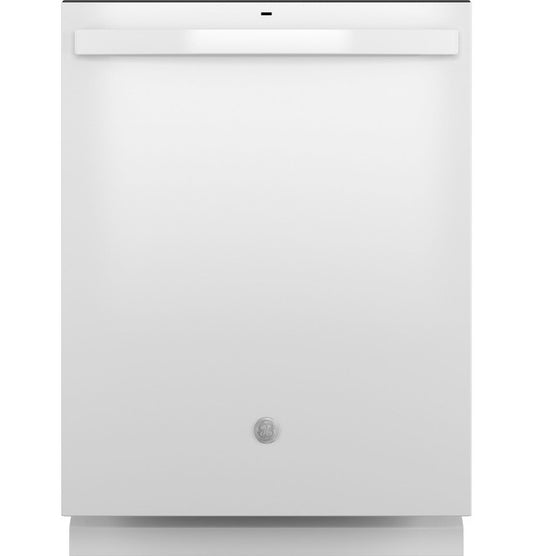 GDT550PGRWW GE® ENERGY STAR® White Top Control with Plastic Interior Dishwasher with Sanitize Cycle &amp; Dry Boost