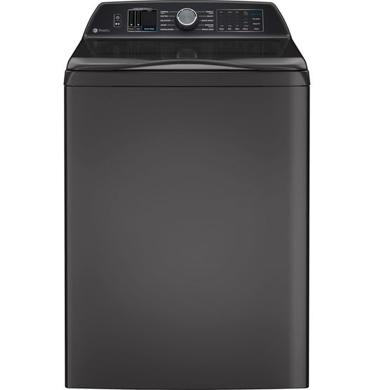 GE Profile 5.4 cu. ft. Capacity Washer with Smarter Wash Technology and FlexDispense™ | Diamond Gray (PTW700BPTDG)